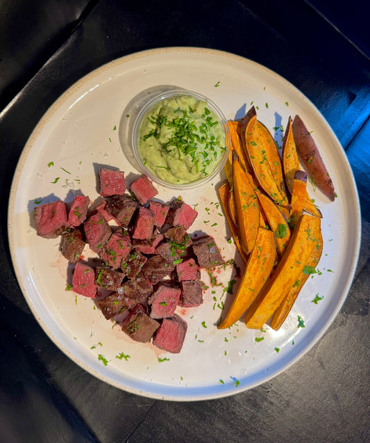 Steak and sweets